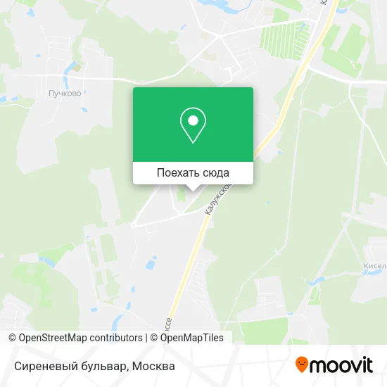 Карта Сиреневый бульвар