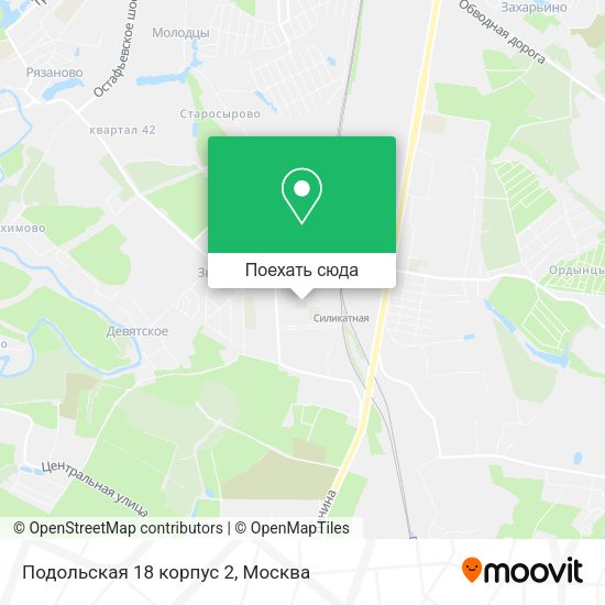 Карта Подольская 18 корпус 2