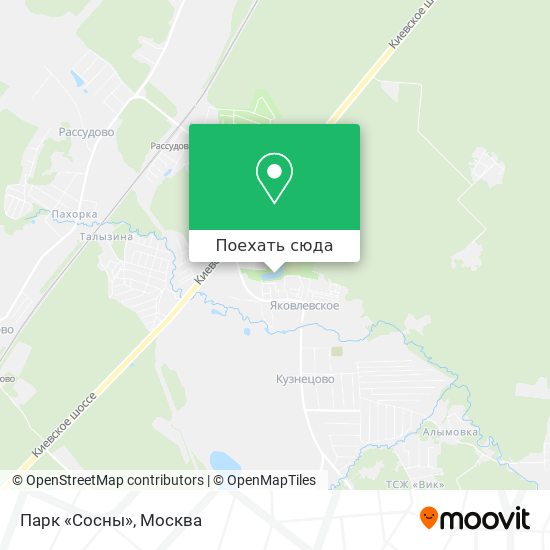 Карта Парк «Сосны»
