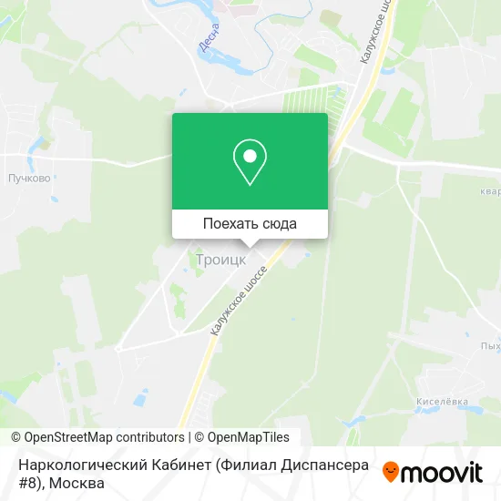 Карта Наркологический Кабинет (Филиал Диспансера #8)
