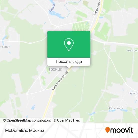 Карта McDonald's