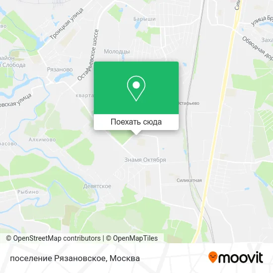 Карта поселение Рязановское