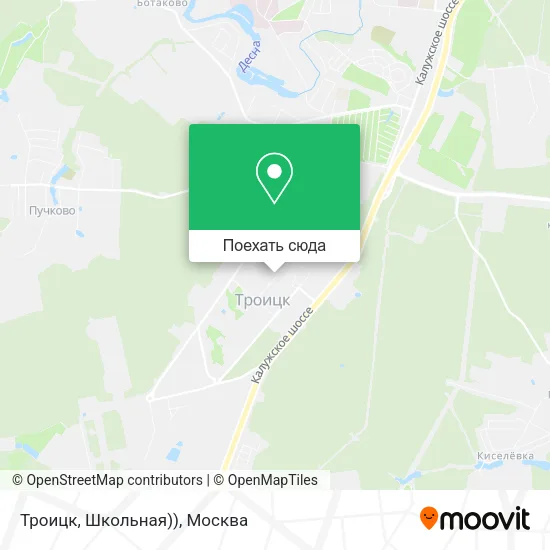 Карта Троицк, Школьная))