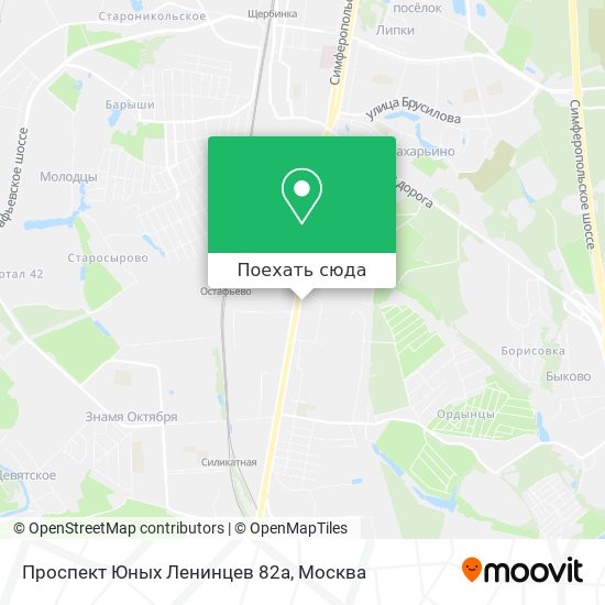 Карта Проспект Юных Ленинцев 82а