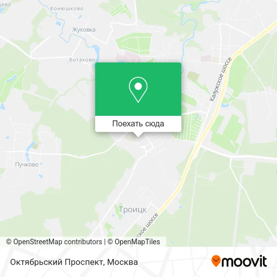 Карта Октябрьский Проспект