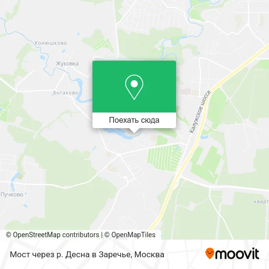 Карта Мост через р. Десна в Заречье
