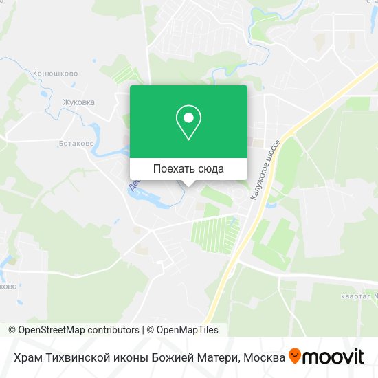 Карта Храм Тихвинской иконы Божией Матери