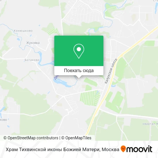 Карта Храм Тихвинской иконы Божией Матери