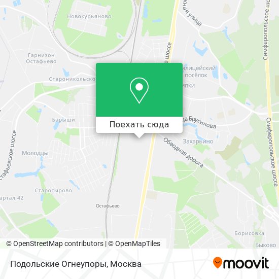 Карта Подольские Огнеупоры