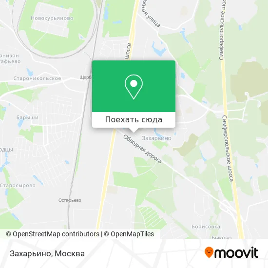 Карта Захарьино