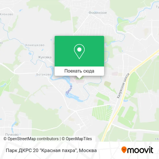 Карта Парк ДКРС 20 "Красная пахра"