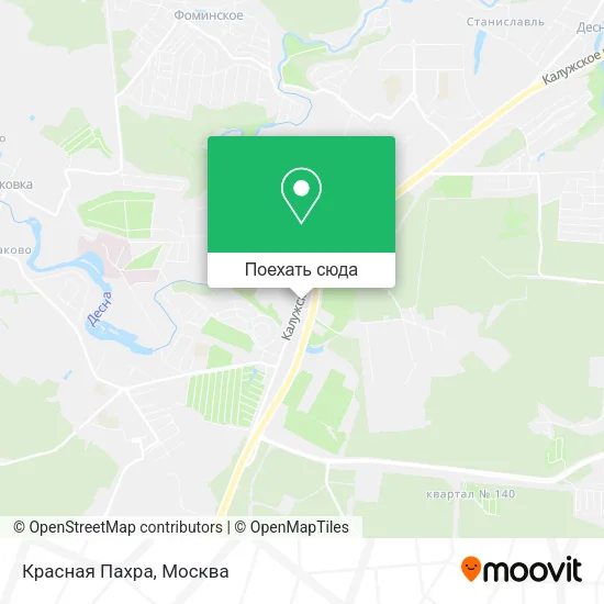 Карта Красная Пахра