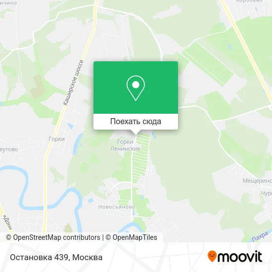 Карта Остановка 439