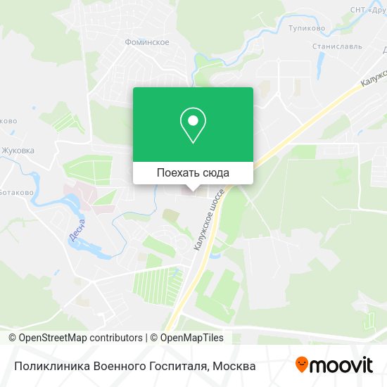Карта Поликлиника Военного Госпиталя