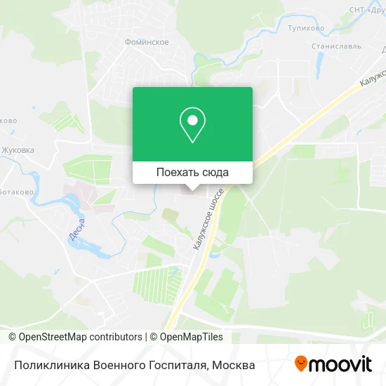Карта Поликлиника Военного Госпиталя