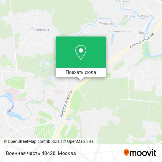 Карта Военная часть 48428