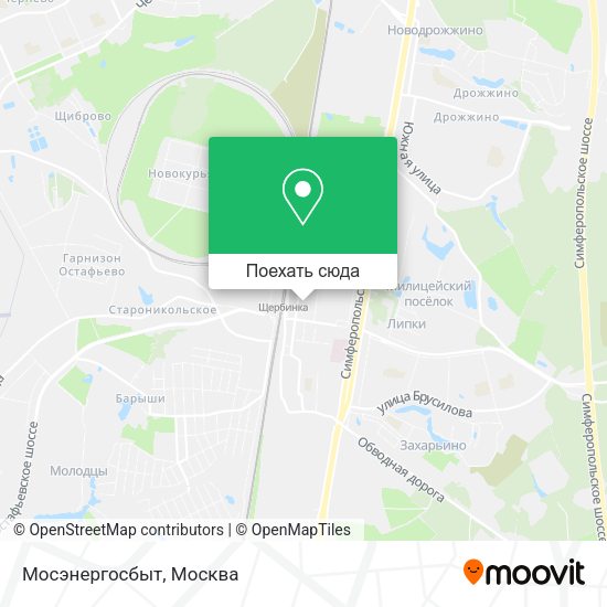 Карта Мосэнергосбыт