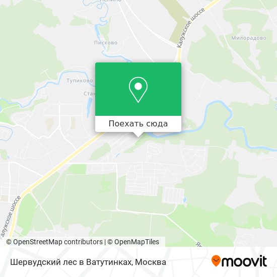 Карта Шервудский лес в Ватутинках