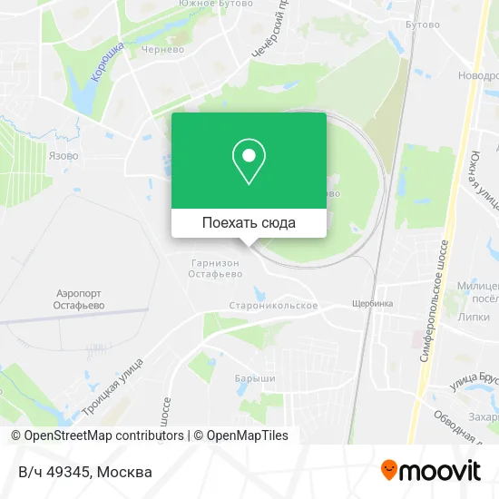 Карта В/ч 49345