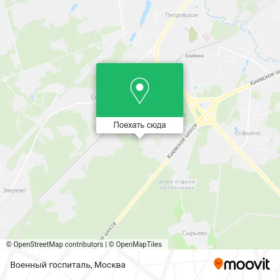 Карта Военный госпиталь