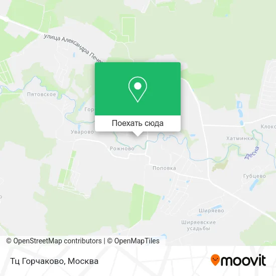 Карта Тц Горчаково