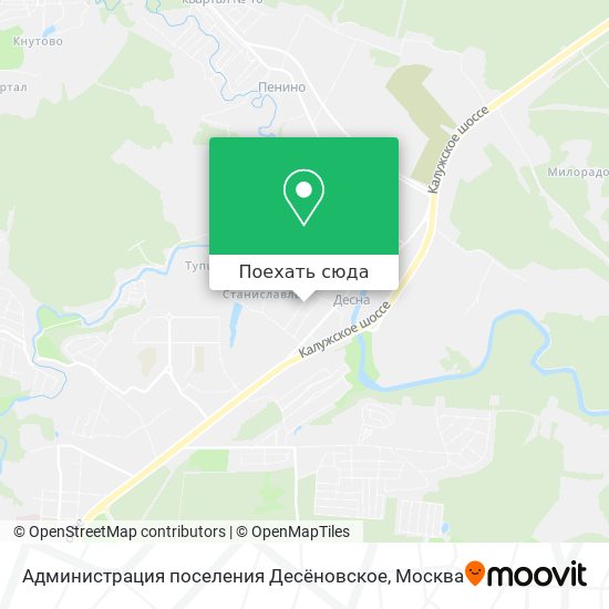 Карта Администрация поселения Десёновское