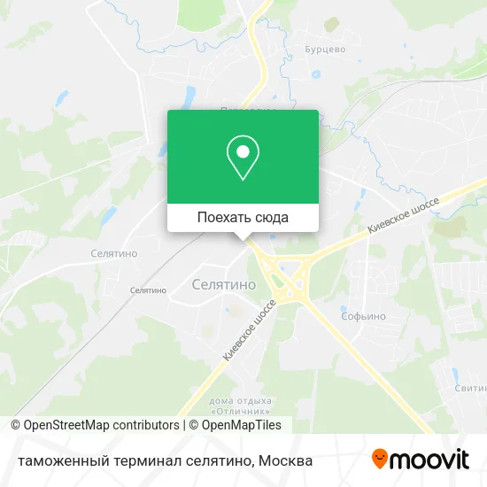 Карта таможенный терминал селятино