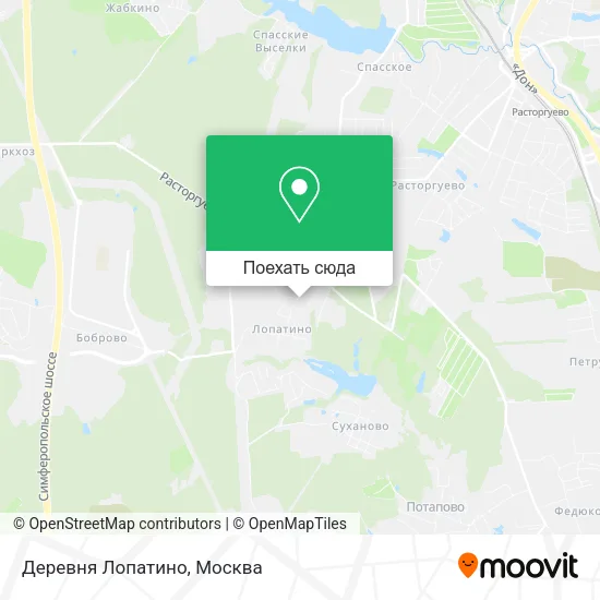 Карта Деревня Лопатино