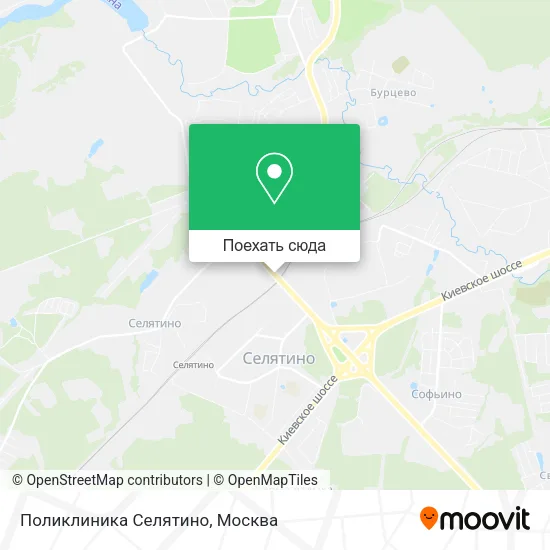 Карта Поликлиника Селятино