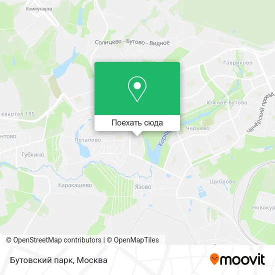 Карта Бутовский парк