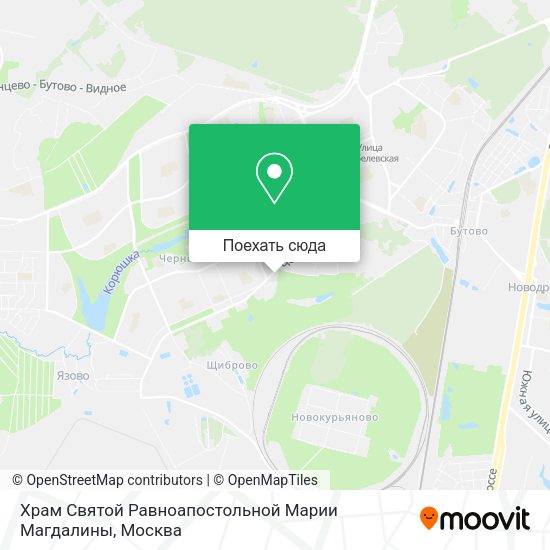 Карта Храм Святой Равноапостольной Марии Магдалины