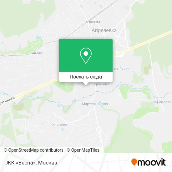 Карта ЖК «Весна»