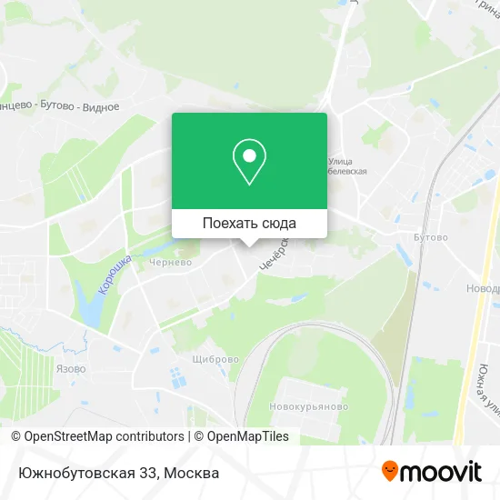 Карта Южнобутовская 33