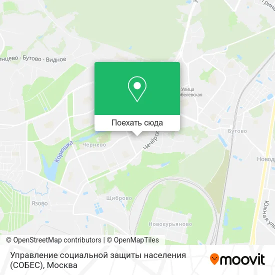 Карта Управление социальной защиты населения (СОБЕС)