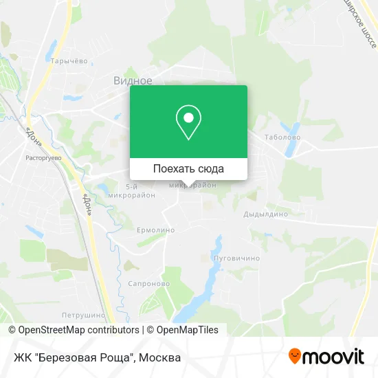 Карта ЖК "Березовая Роща"