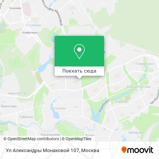 Карта Ул Александры Монаховой 107