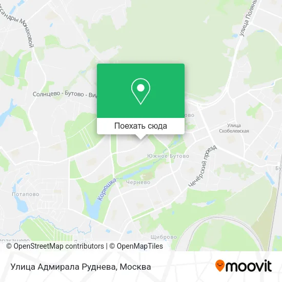 Карта Улица Адмирала Руднева