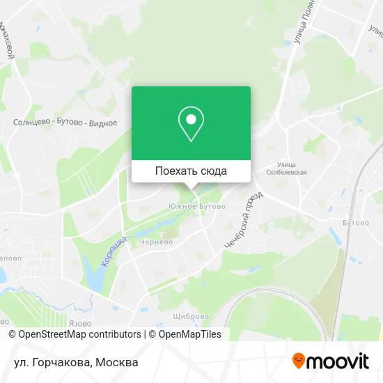 Карта ул. Горчакова