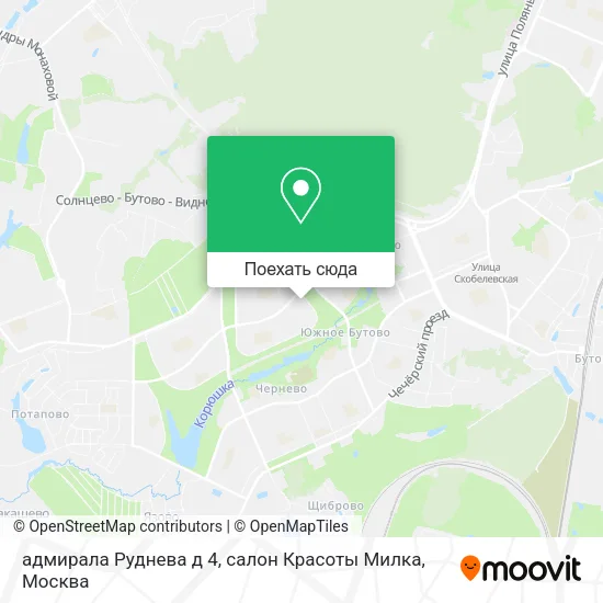 Карта адмирала Руднева д 4, салон Красоты Милка