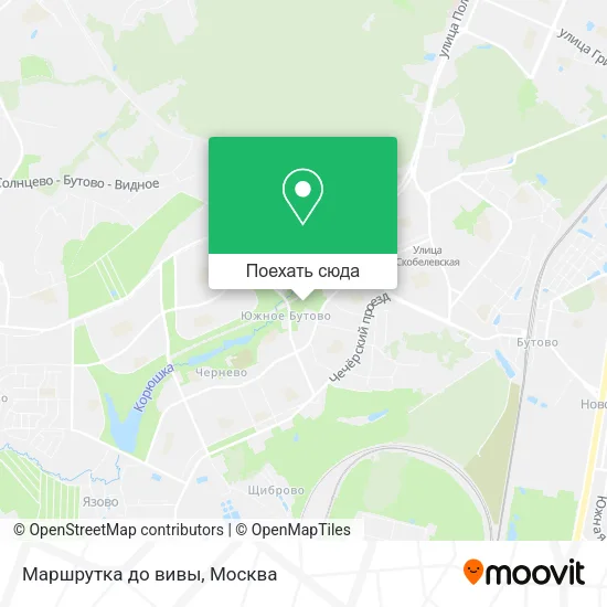 Карта Маршрутка до вивы