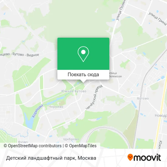 Карта Детский ландшафтный парк
