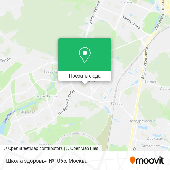 Карта Школа здоровья №1065