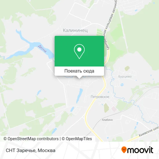Карта СНТ Заречье