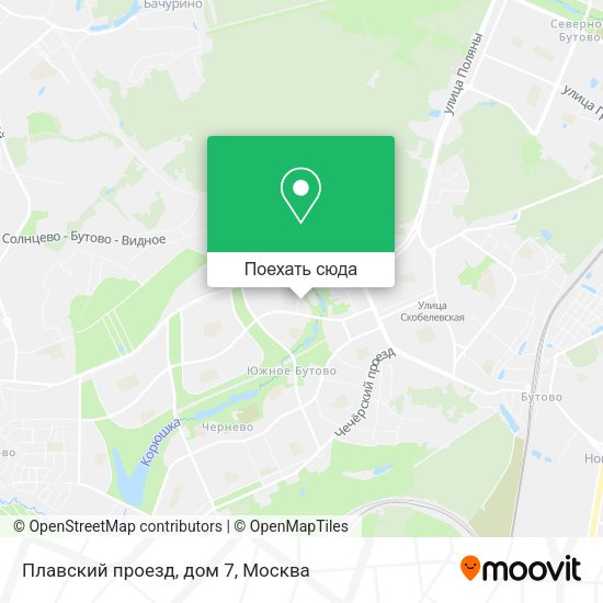 Карта Плавский проезд, дом 7