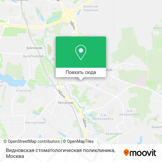 Карта Видновская стоматологическая поликлиника