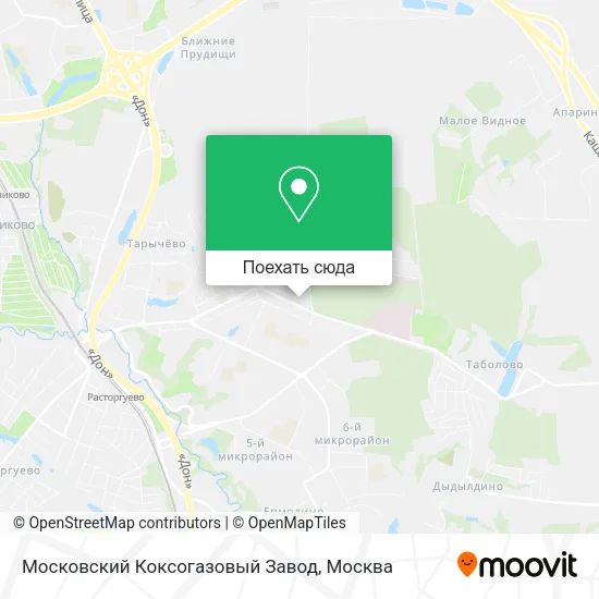 Карта Московский Коксогазовый Завод