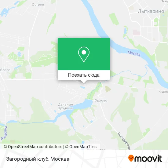 Карта Загородный клуб