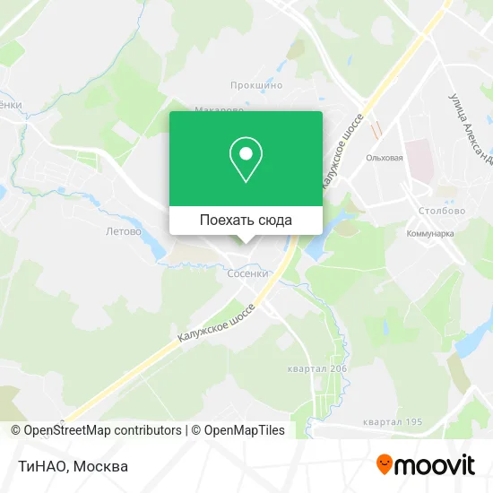 Карта ТиНАО