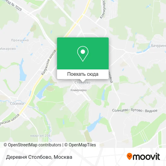 Карта Деревня Столбово