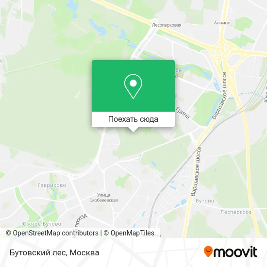 Карта Бутовский лес